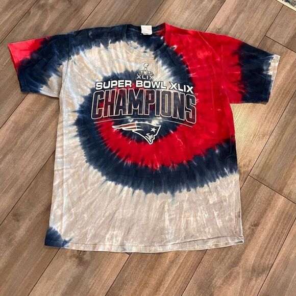Lot of 2 NFL New England Patriots Tie Dye Graphic Tshirts Men XL Bin O-34 - Picture 2 of 8